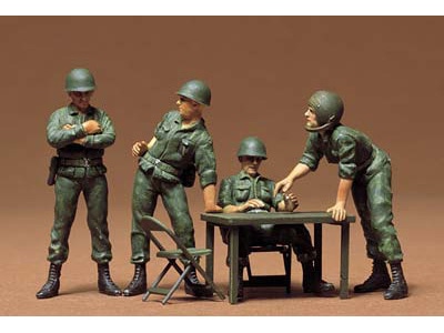 1/35 アメリカ将校 野戦会議セット