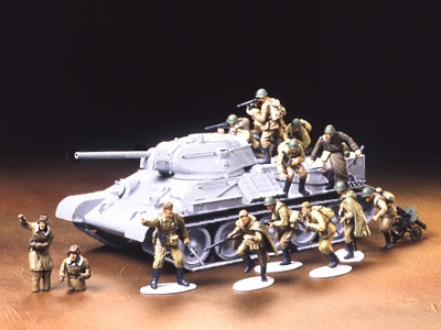 1/48 WWII ソビエト 戦車搭乗歩兵セット