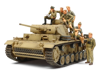 1/35 ドイツIII号戦車L型 ロンメル野戦指揮セット (人形6体付き)
