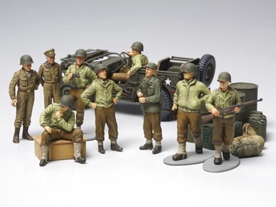 1/48 WWII アメリカ歩兵 前線休息セット