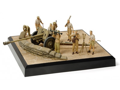 1/35 ドイツ 7.62cm対戦車砲Pak36(r)北アフリカ戦線 情景セット